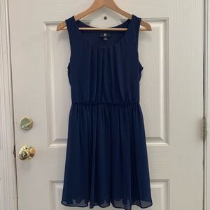 Sleeveless Blue Dress